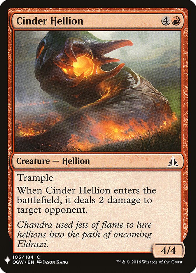Cinder Hellion [Mystery Booster] | I Want That Stuff Brandon