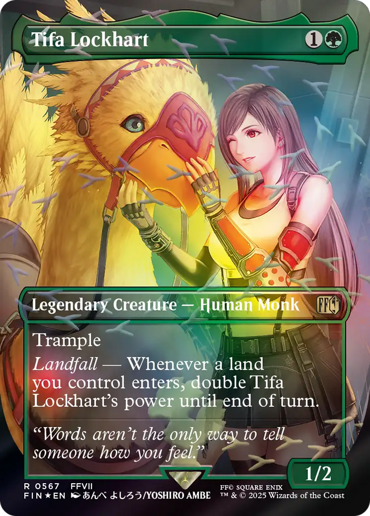 Tifa Lockhart (Borderless) (Chocobo Track Foil) [FINAL FANTASY] | I Want That Stuff Brandon