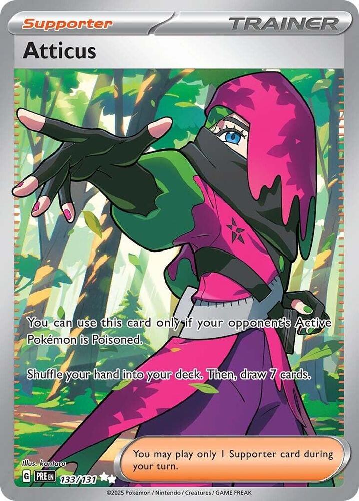 Atticus (133/131) [Scarlet & Violet: Prismatic Evolutions] | I Want That Stuff Brandon