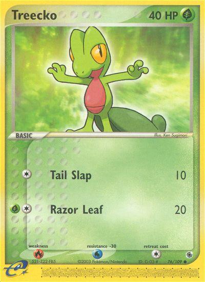 Treecko (76/109) [EX: Ruby & Sapphire] | I Want That Stuff Brandon