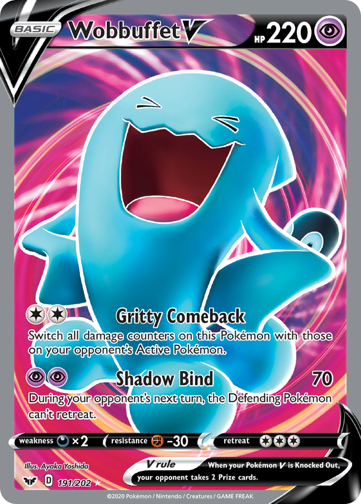 Wobbuffet V (191/202) [Sword & Shield: Base Set] | I Want That Stuff Brandon