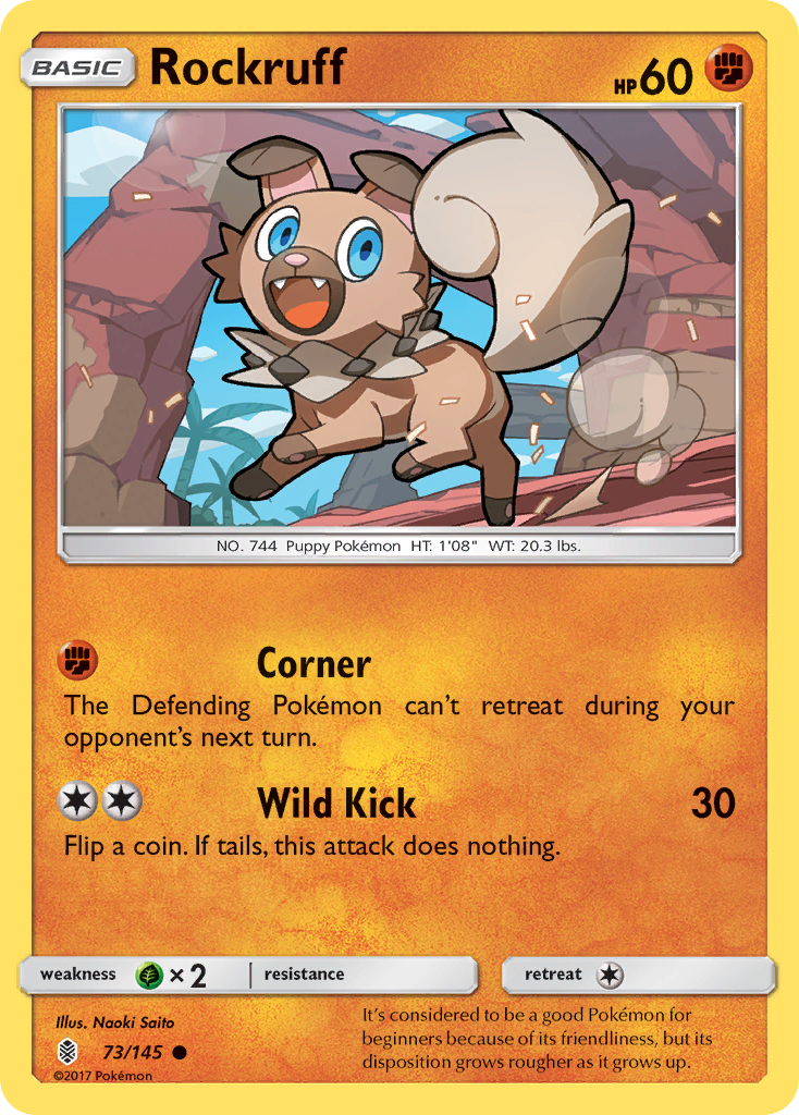 Rockruff (73/145) [Sun & Moon: Guardians Rising] | I Want That Stuff Brandon