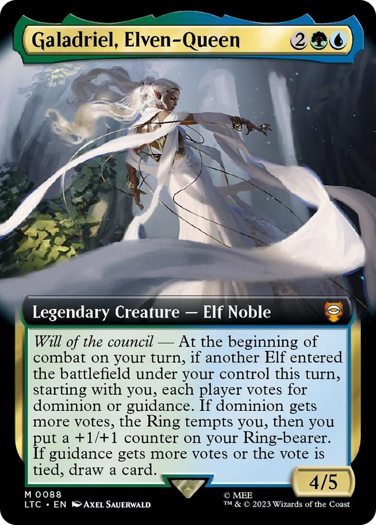 Galadriel, Elven-Queen (Extended Art) [The Lord of the Rings: Tales of Middle-Earth Commander] | I Want That Stuff Brandon