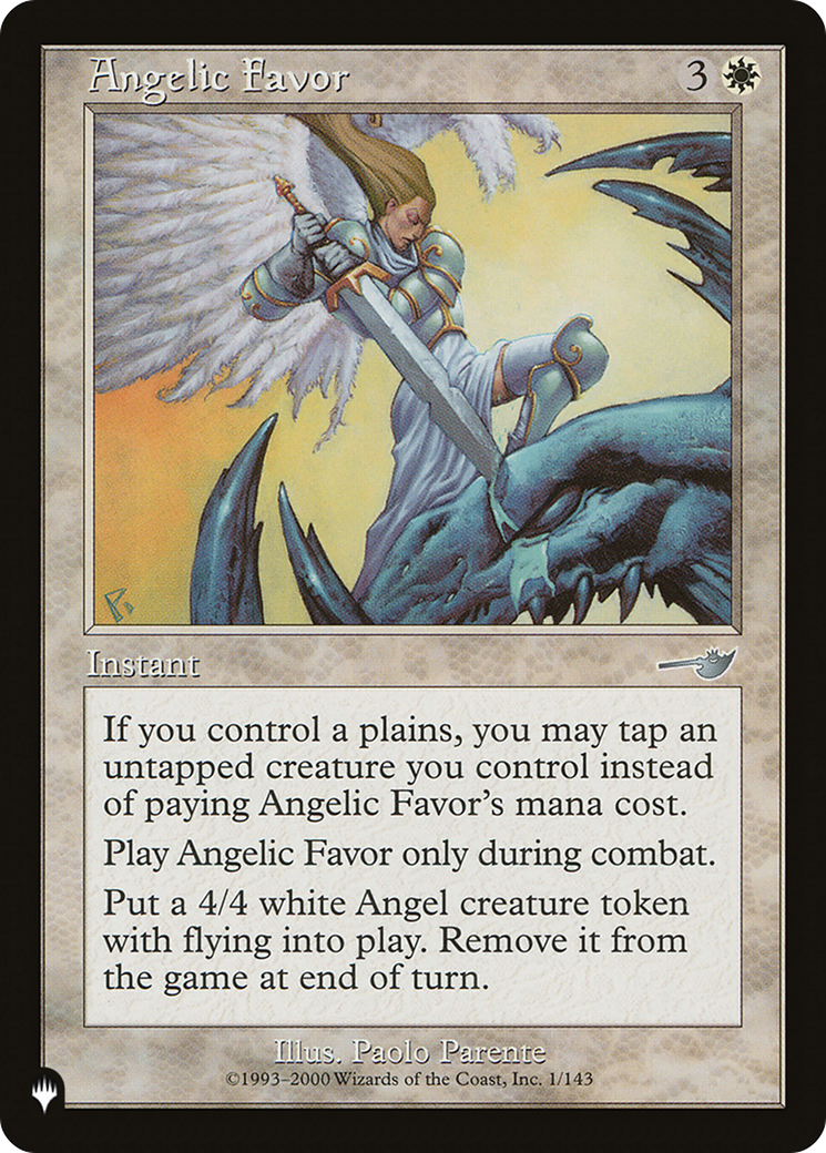 Angelic Favor [The List] | I Want That Stuff Brandon