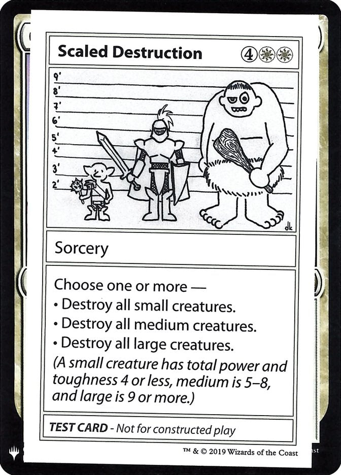 Scaled Destruction [Mystery Booster Playtest Cards] | I Want That Stuff Brandon
