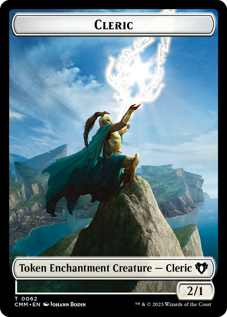 Elf Warrior // Cleric Double-Sided Token [Commander Masters Tokens] | I Want That Stuff Brandon