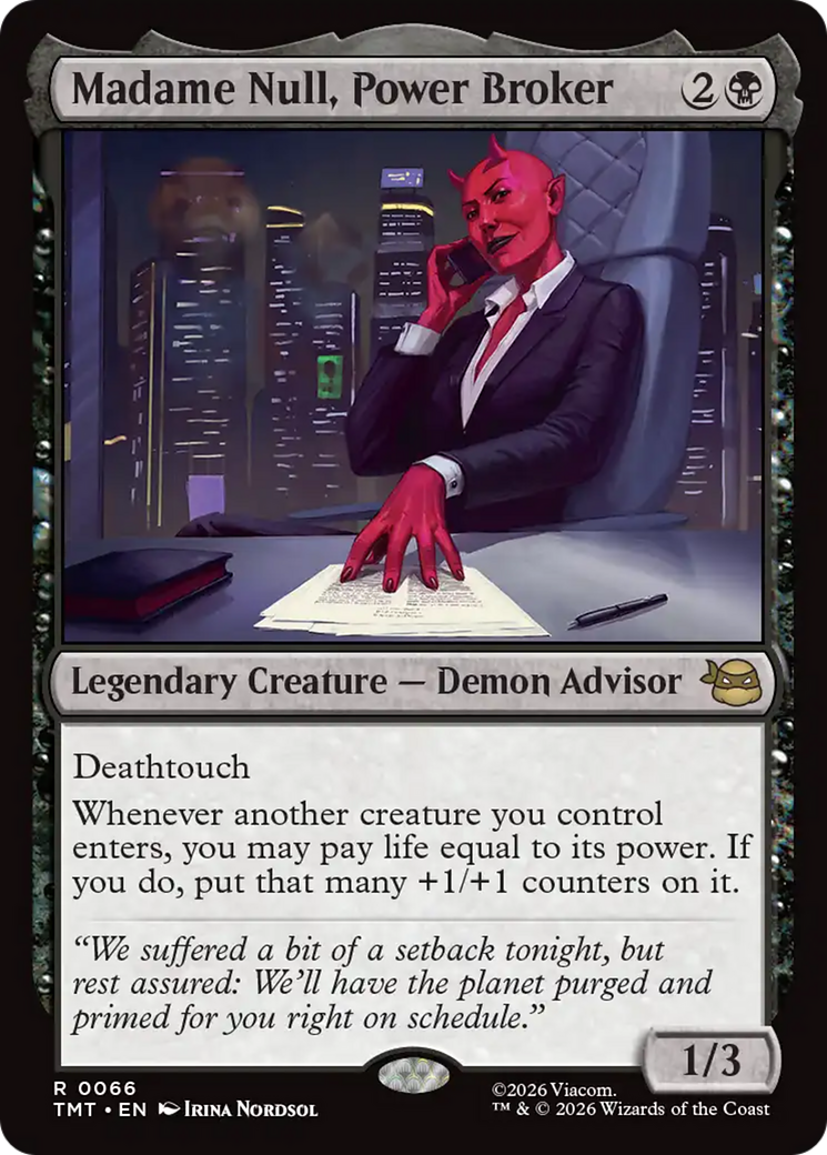 Madame Null, Power Broker [Teenage Mutant Ninja Turtles] | I Want That Stuff Brandon