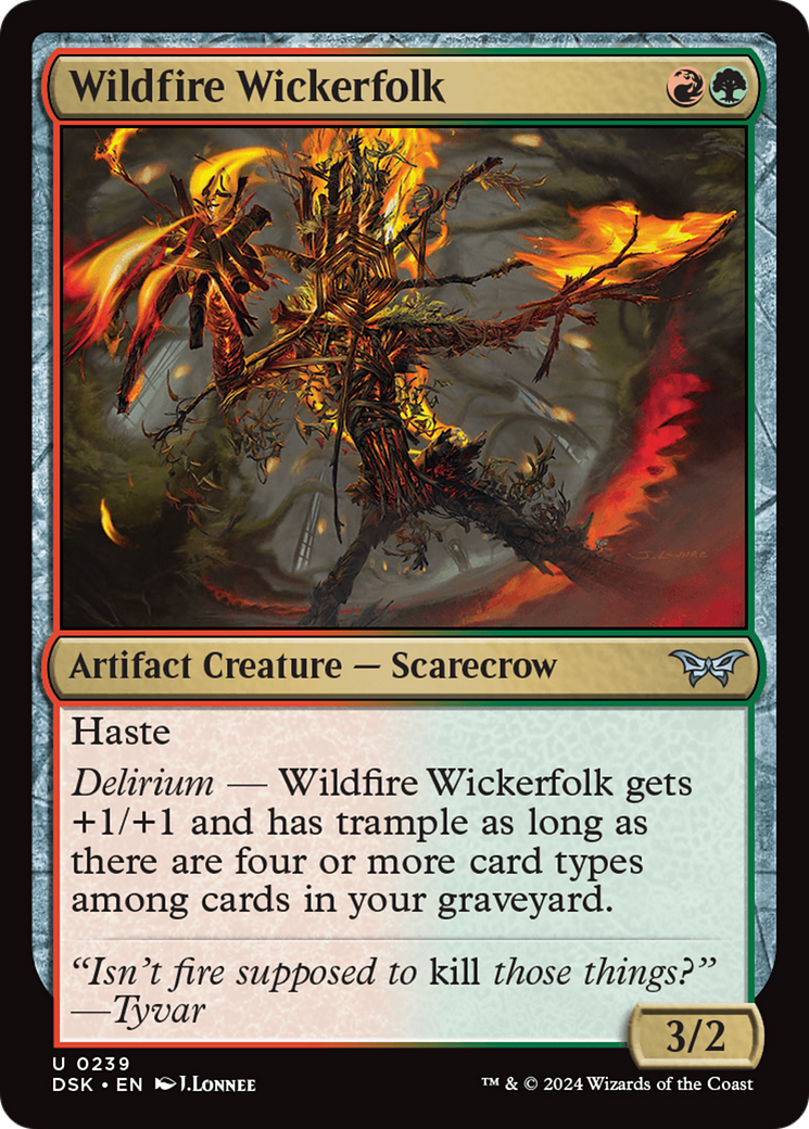 Wildfire Wickerfolk [Duskmourn: House of Horror] | I Want That Stuff Brandon