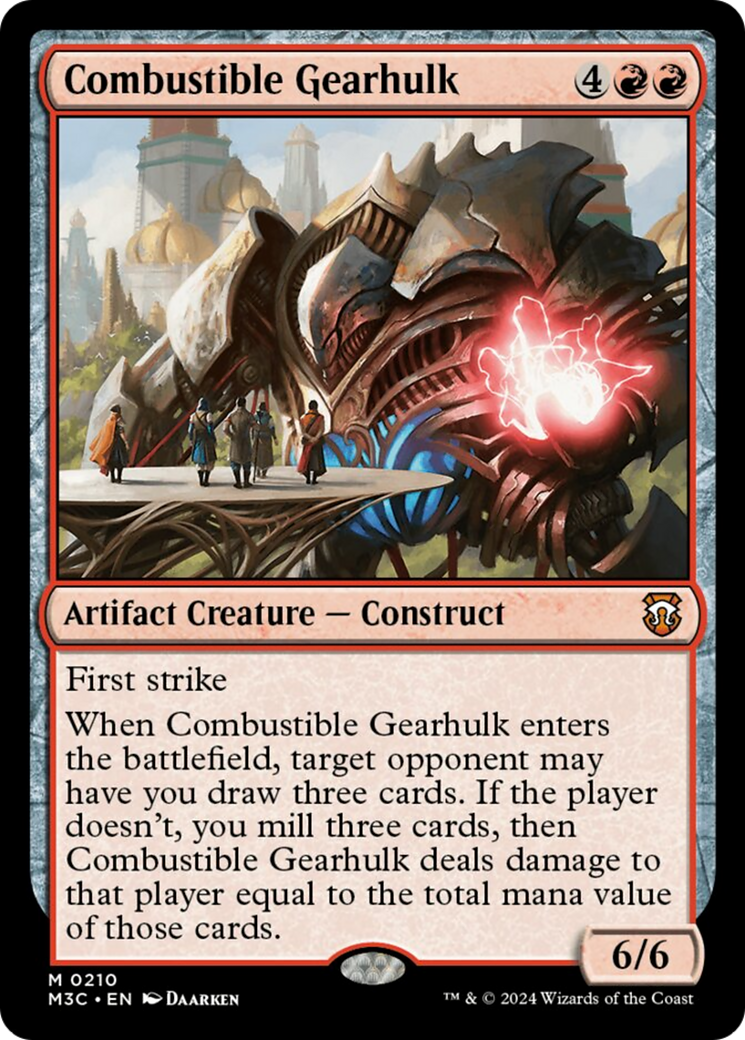 Combustible Gearhulk (Ripple Foil) [Modern Horizons 3 Commander] | I Want That Stuff Brandon