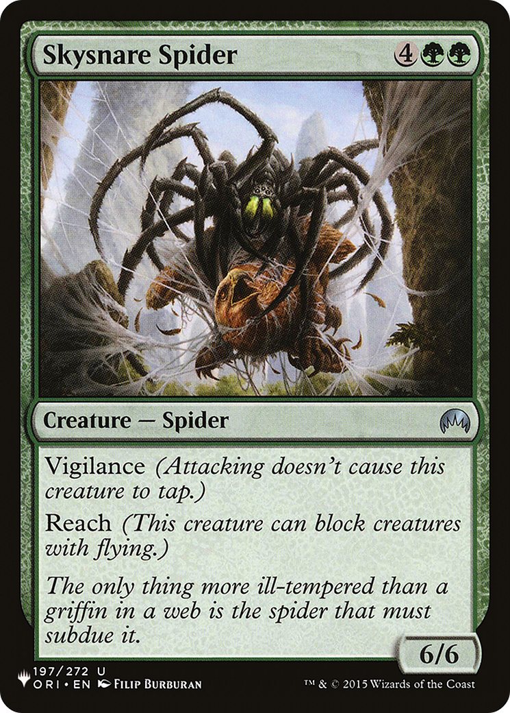 Skysnare Spider [The List Reprints] | I Want That Stuff Brandon