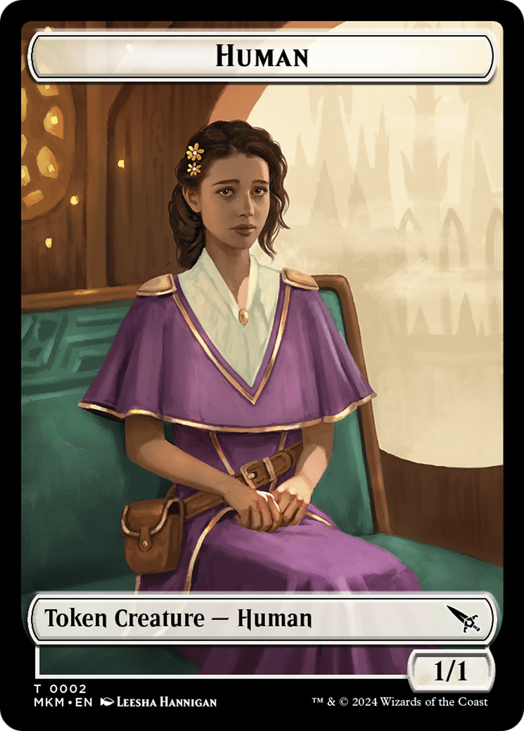 Detective // Human Double-Sided Token [Murders at Karlov Manor Tokens] | I Want That Stuff Brandon