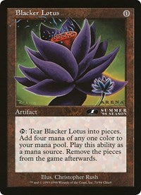 Blacker Lotus (Oversized) [Oversize Cards] | I Want That Stuff Brandon