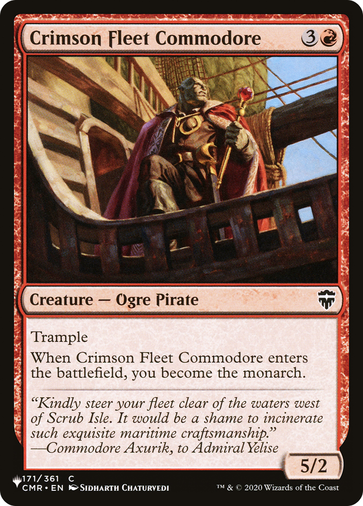 Crimson Fleet Commodore [The List] | I Want That Stuff Brandon