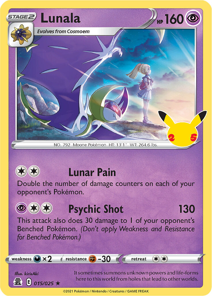 Lunala (015/025) [Celebrations: 25th Anniversary] | I Want That Stuff Brandon