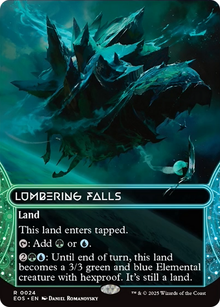 Lumbering Falls (0024) (Borderless) [Edge of Eternities: Stellar Sights] | I Want That Stuff Brandon