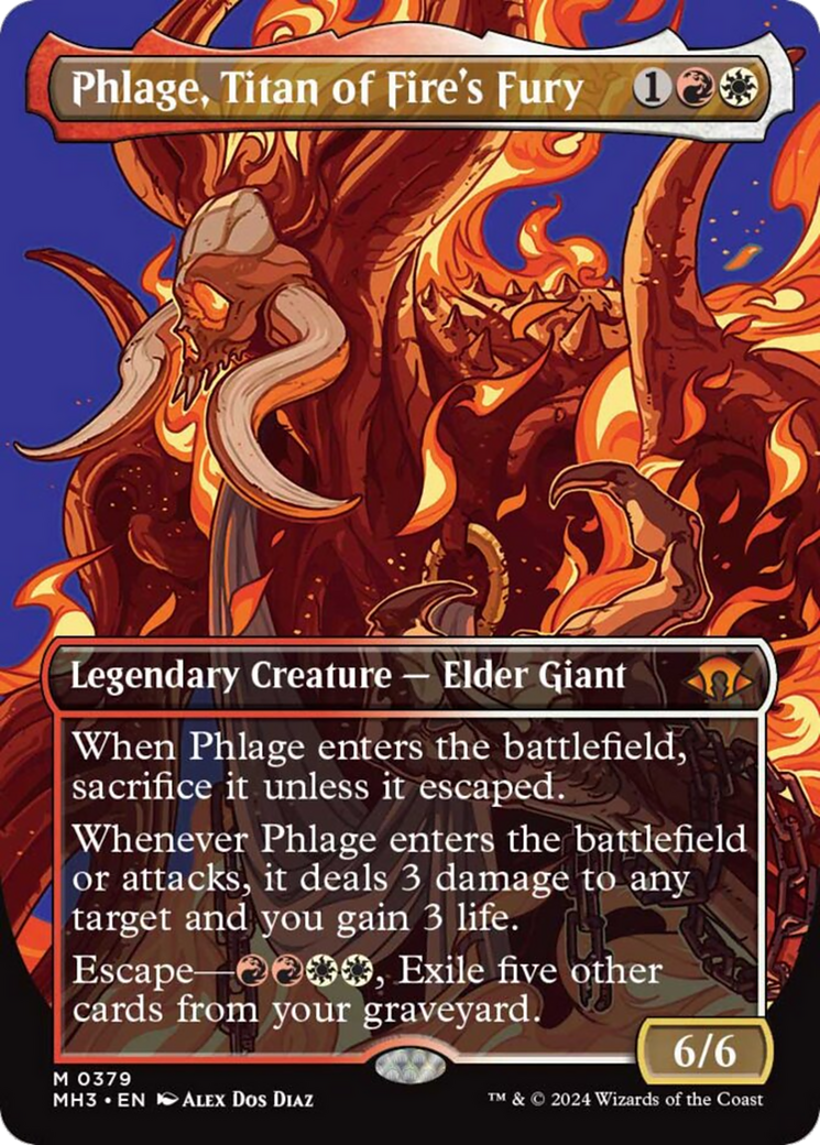 Phlage, Titan of Fire's Fury (Borderless) [Modern Horizons 3] | I Want That Stuff Brandon