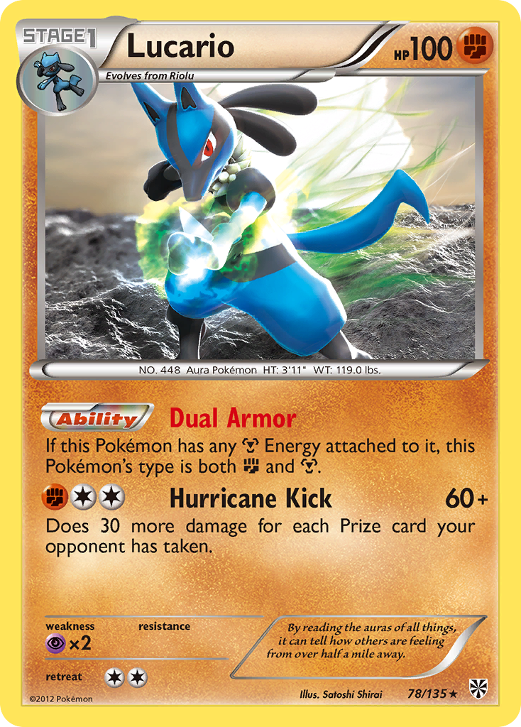 Lucario (78/135) [Black & White: Plasma Storm] | I Want That Stuff Brandon