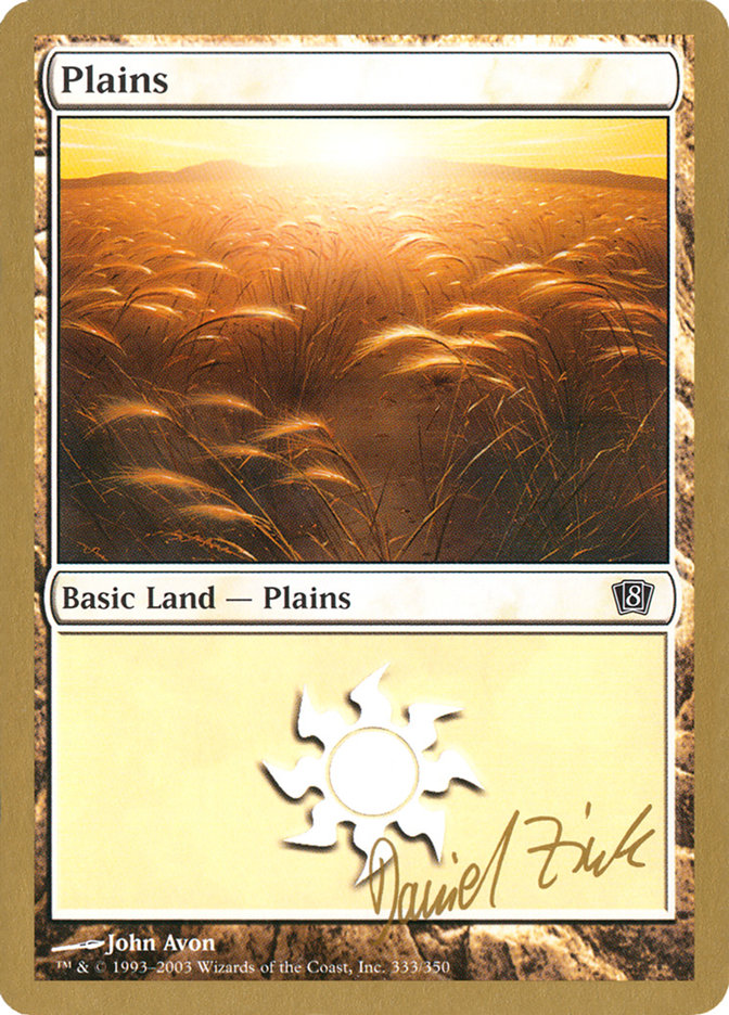 Plains (dz333) (Daniel Zink) [World Championship Decks 2003] | I Want That Stuff Brandon