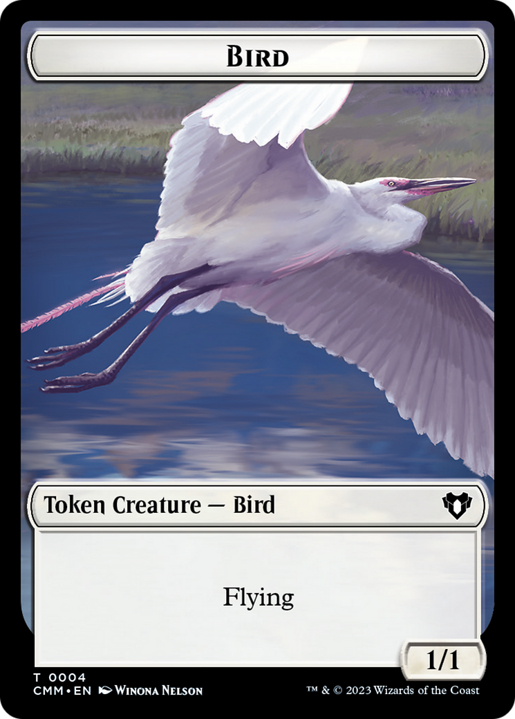 Copy (54) // Bird Double-Sided Token [Commander Masters Tokens] | I Want That Stuff Brandon