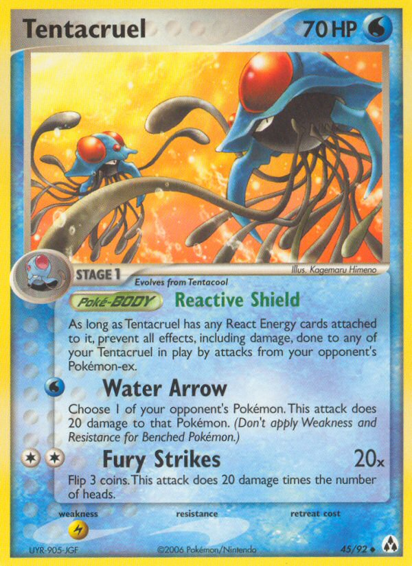 Tentacruel (45/92) [EX: Legend Maker] | I Want That Stuff Brandon