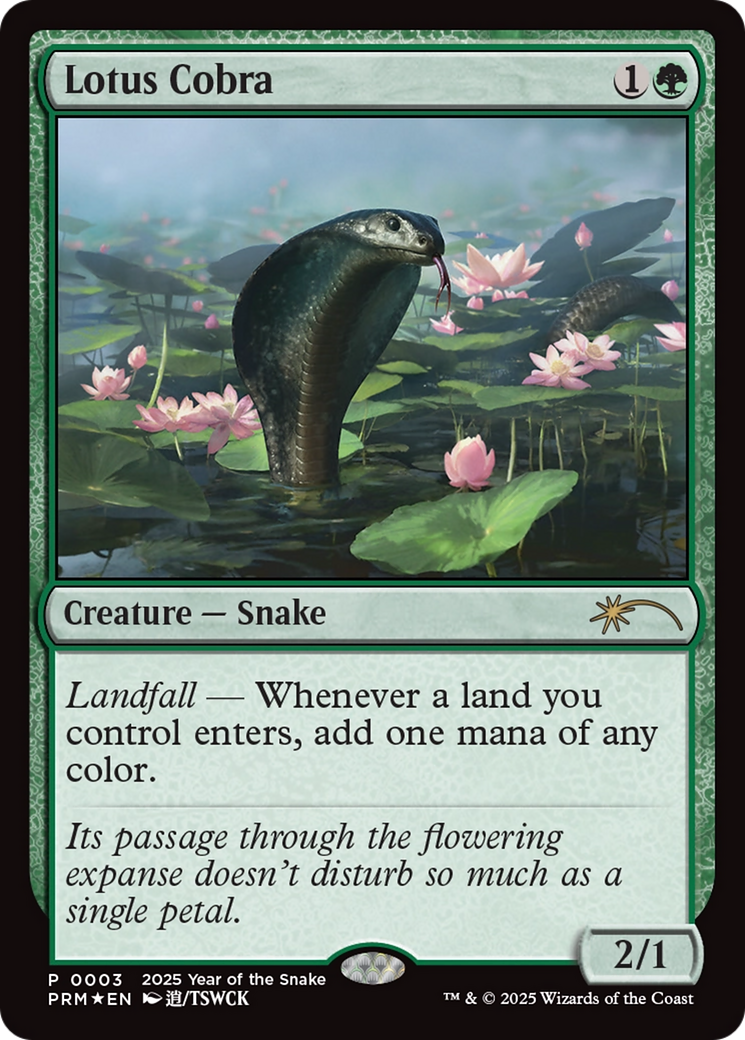 Lotus Cobra (Year of the Snake 2025) [Standard Showdown Promos] | I Want That Stuff Brandon
