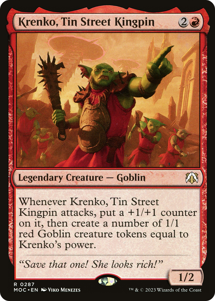 Krenko, Tin Street Kingpin [March of the Machine Commander] | I Want That Stuff Brandon