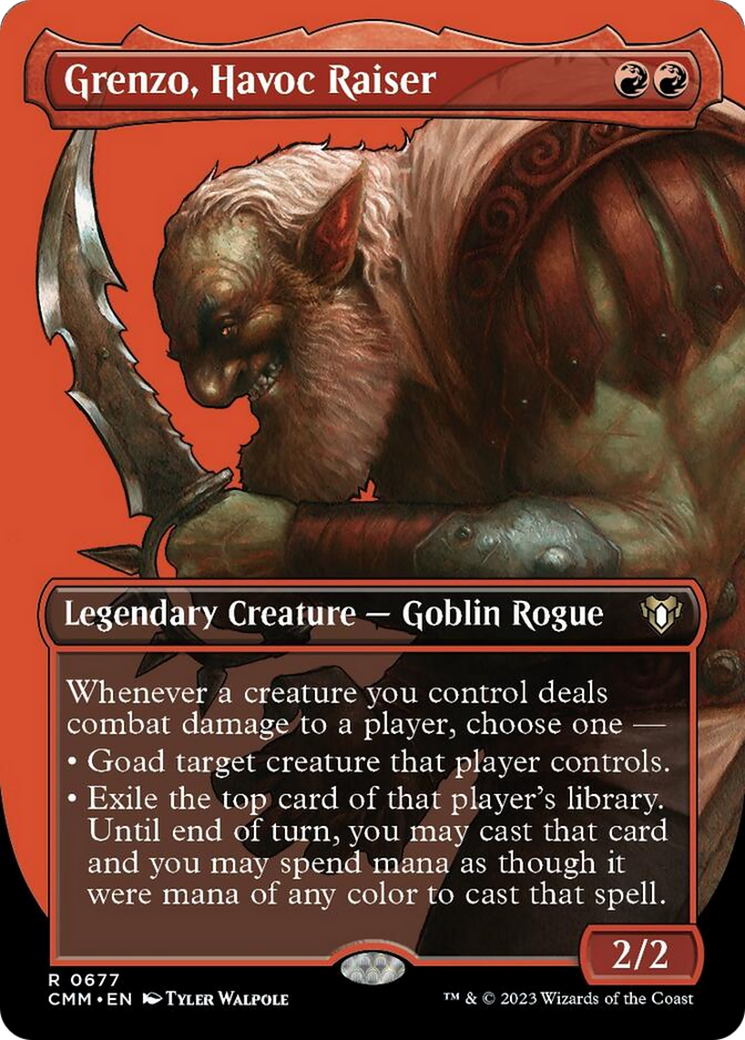 Grenzo, Havoc Raiser (Borderless Profile) [Commander Masters] | I Want That Stuff Brandon