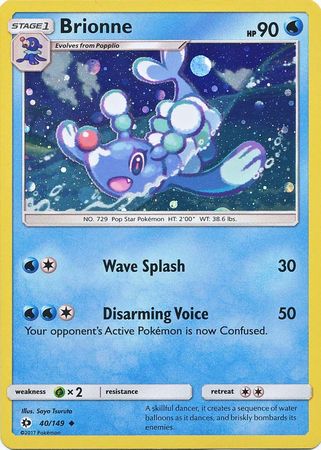 Brionne (40/149) (Cosmos Holo) [Sun & Moon: Base Set] | I Want That Stuff Brandon