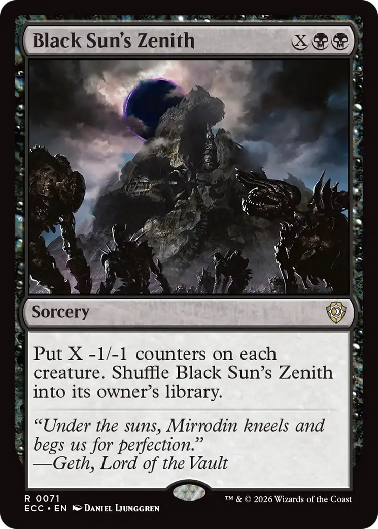Black Sun's Zenith [Lorwyn Eclipsed Commander] | I Want That Stuff Brandon