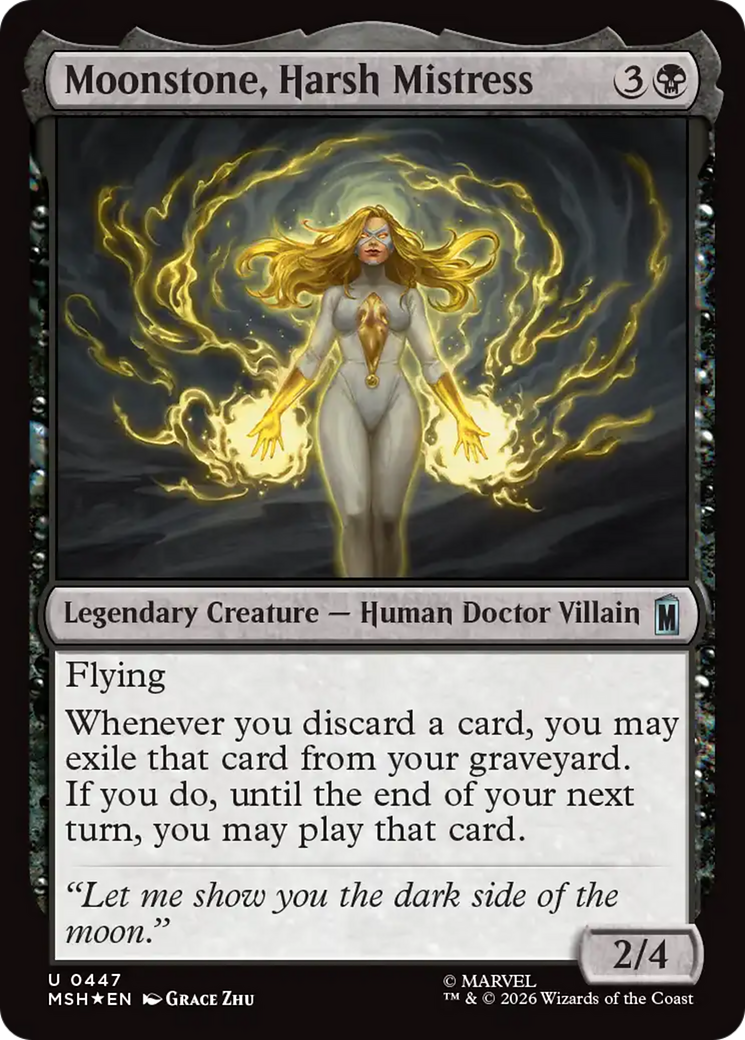 Moonstone, Harsh Mistress (Surge Foil) [Marvel Super Heroes] | I Want That Stuff Brandon