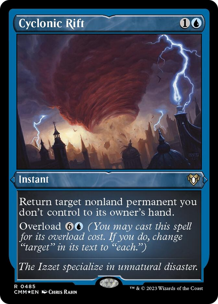 Cyclonic Rift (Foil Etched) [Commander Masters] | I Want That Stuff Brandon