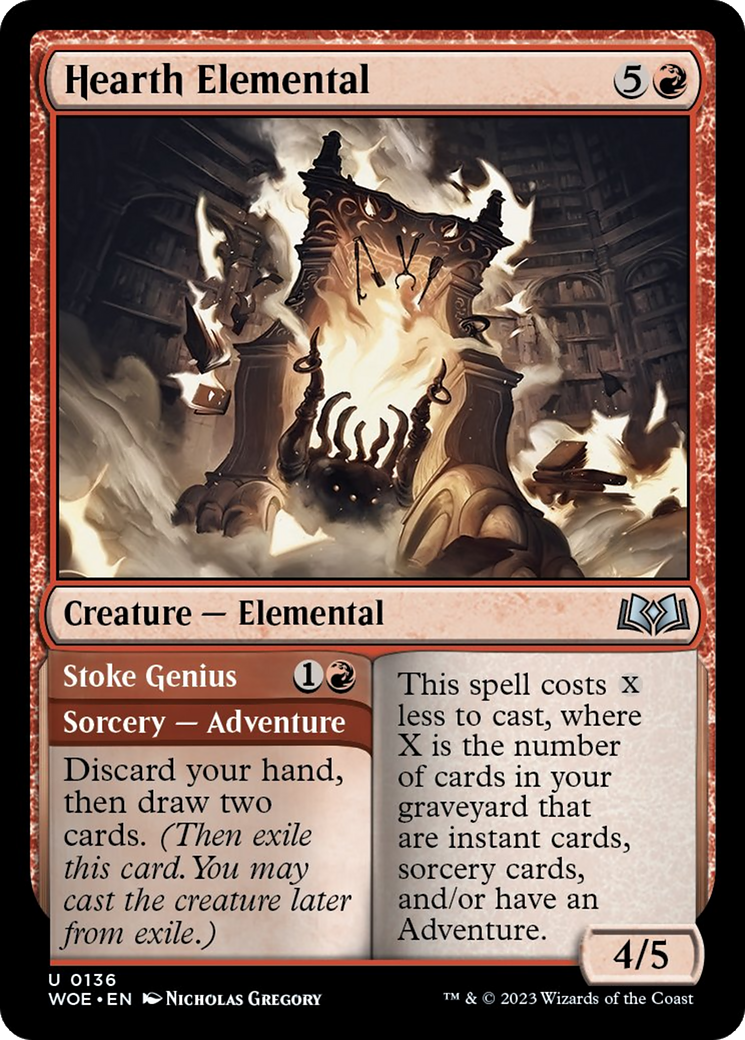 Hearth Elemental // Stoke Genius [Wilds of Eldraine] | I Want That Stuff Brandon