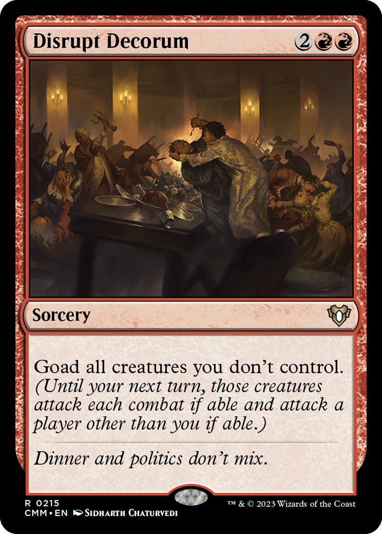 Disrupt Decorum [Commander Masters] | I Want That Stuff Brandon