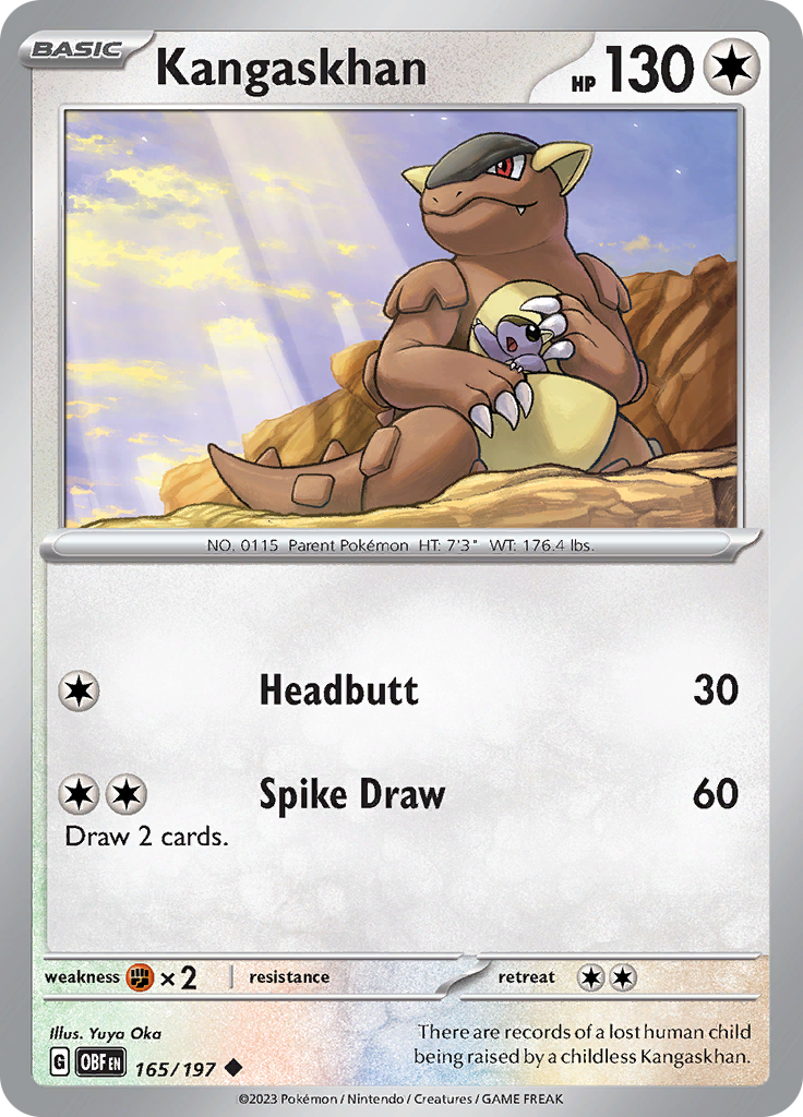 Kangaskhan (165/197) [Scarlet & Violet: Obsidian Flames] | I Want That Stuff Brandon