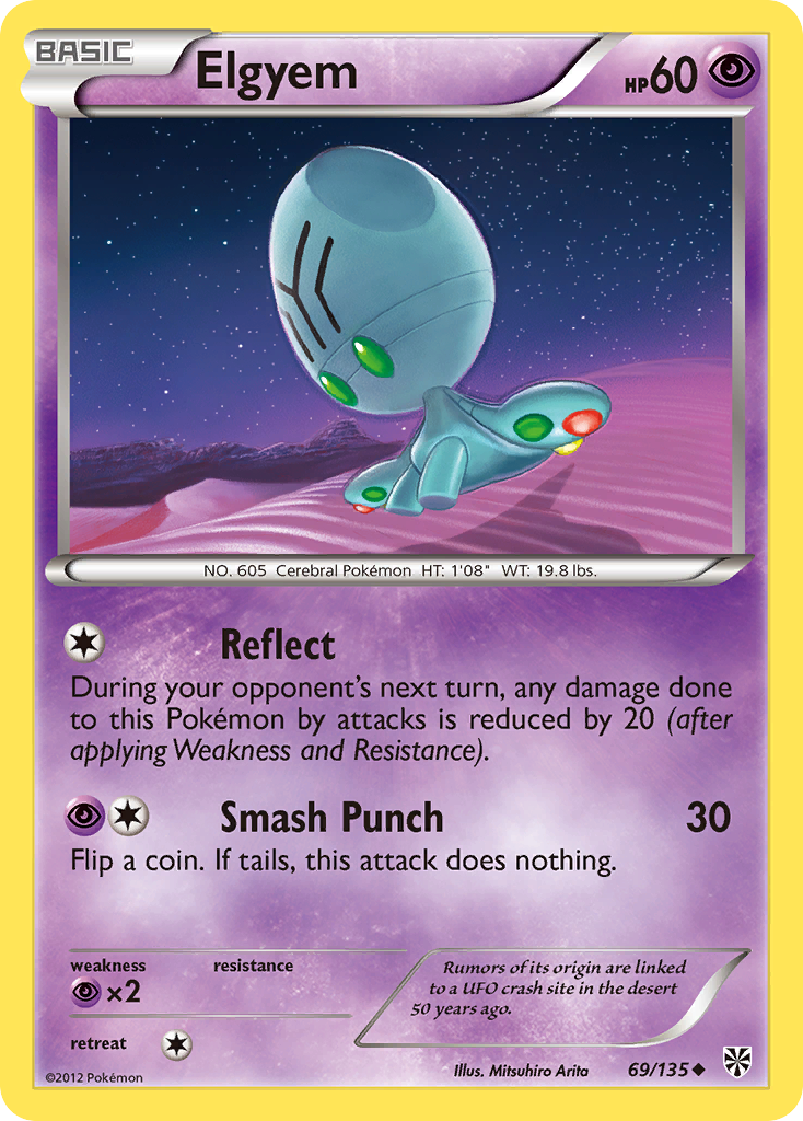 Elgyem (69/135) [Black & White: Plasma Storm] | I Want That Stuff Brandon
