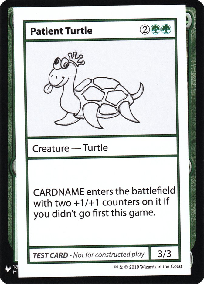 Patient Turtle [Mystery Booster Playtest Cards] | I Want That Stuff Brandon