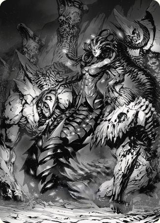 Vraska, Betrayal's Sting Art Card [Phyrexia: All Will Be One Art Series] | I Want That Stuff Brandon