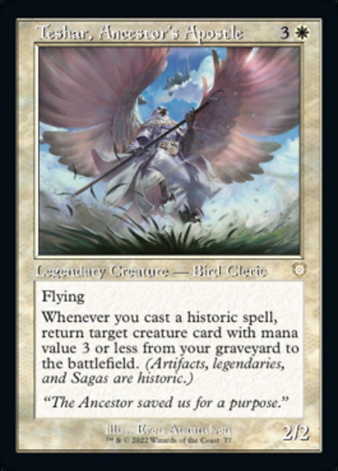 Teshar, Ancestor's Apostle (Retro) [The Brothers' War Commander] | I Want That Stuff Brandon