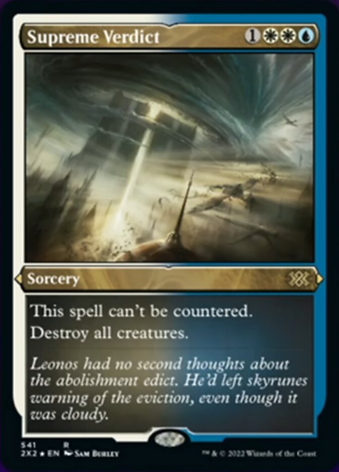 Supreme Verdict (Foil Etched) [Double Masters 2022] | I Want That Stuff Brandon