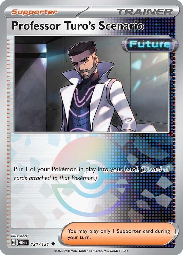 Professor Turo's Scenario (121/131) (Poke Ball Pattern) [Scarlet & Violet: Prismatic Evolutions] | I Want That Stuff Brandon