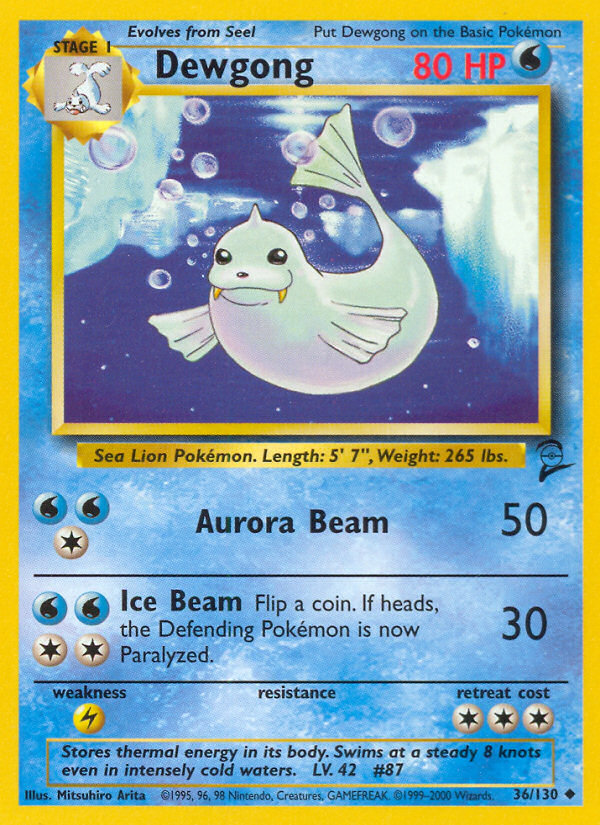 Dewgong (36/130) [Base Set 2] | I Want That Stuff Brandon