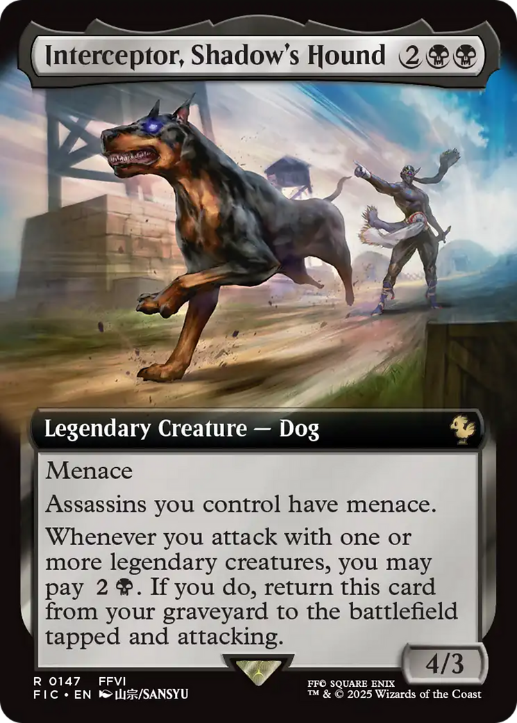 Interceptor, Shadow's Hound (Extended Art) [FINAL FANTASY Commander] | I Want That Stuff Brandon