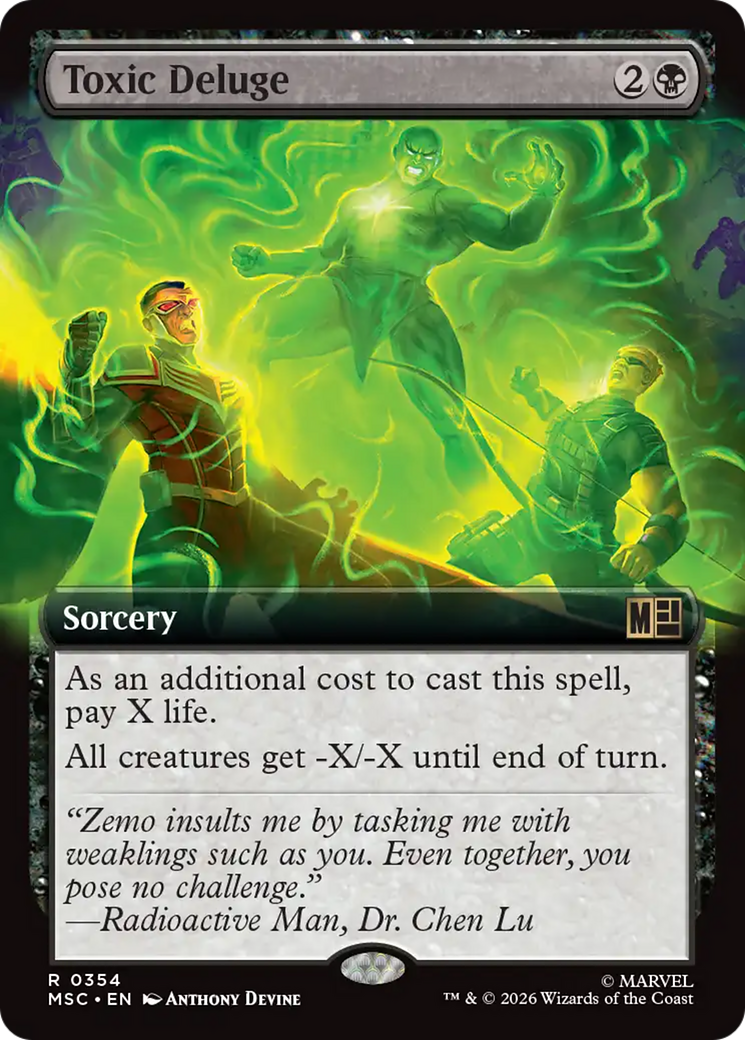 Toxic Deluge (Borderless) [Marvel Super Heroes Commander] | I Want That Stuff Brandon