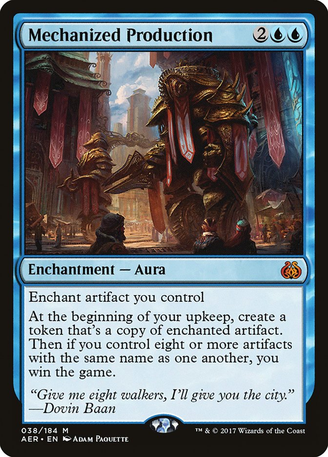 Mechanized Production [Aether Revolt] | I Want That Stuff Brandon
