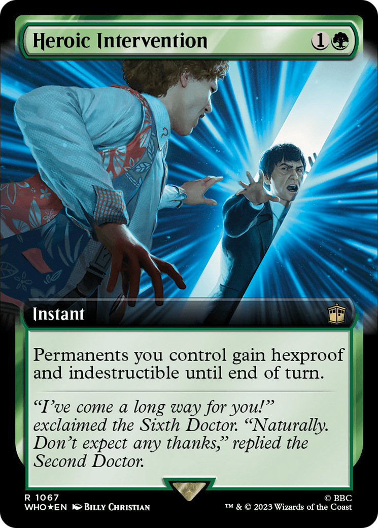 Heroic Intervention (Extended Art) (Surge Foil) [Doctor Who] | I Want That Stuff Brandon
