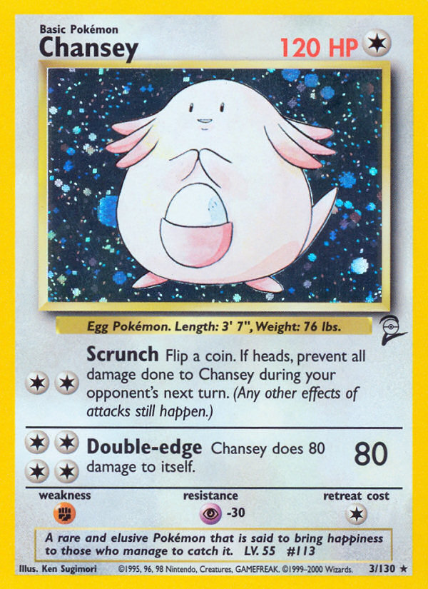 Chansey (3/130) [Base Set 2] | I Want That Stuff Brandon