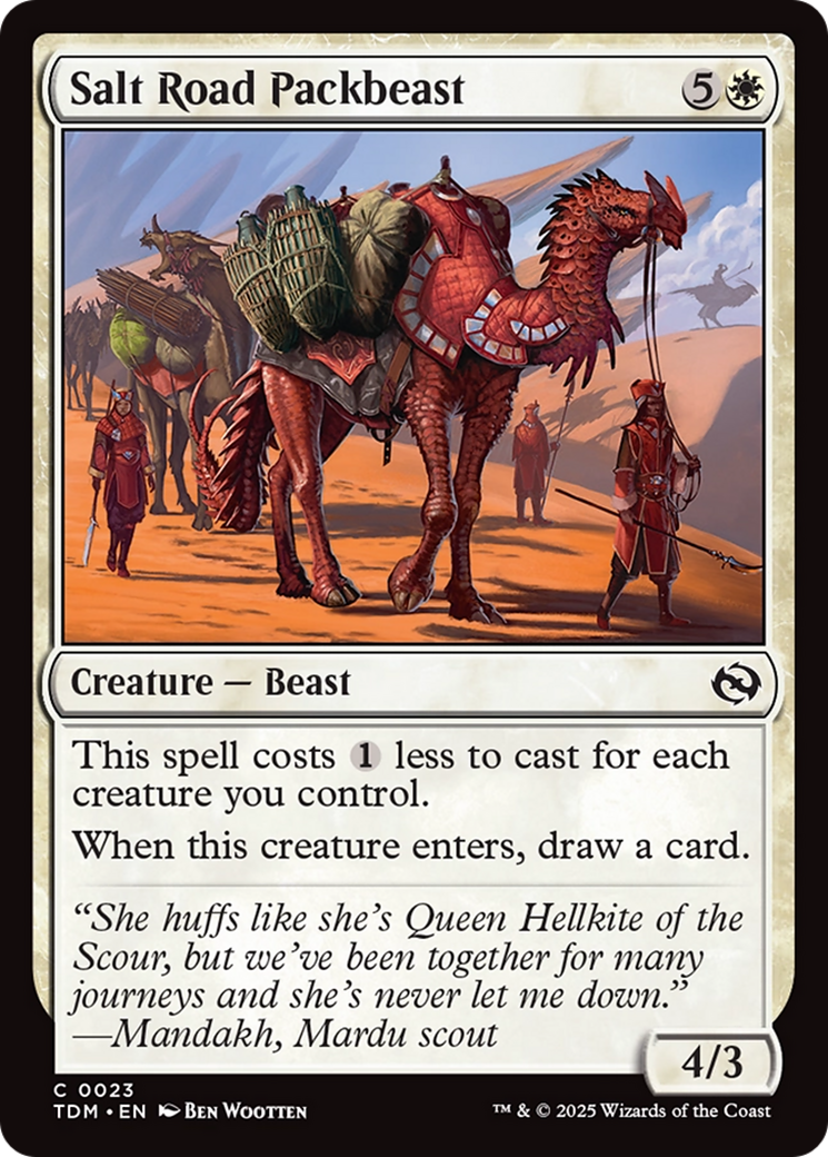 Salt Road Packbeast [Tarkir: Dragonstorm] | I Want That Stuff Brandon