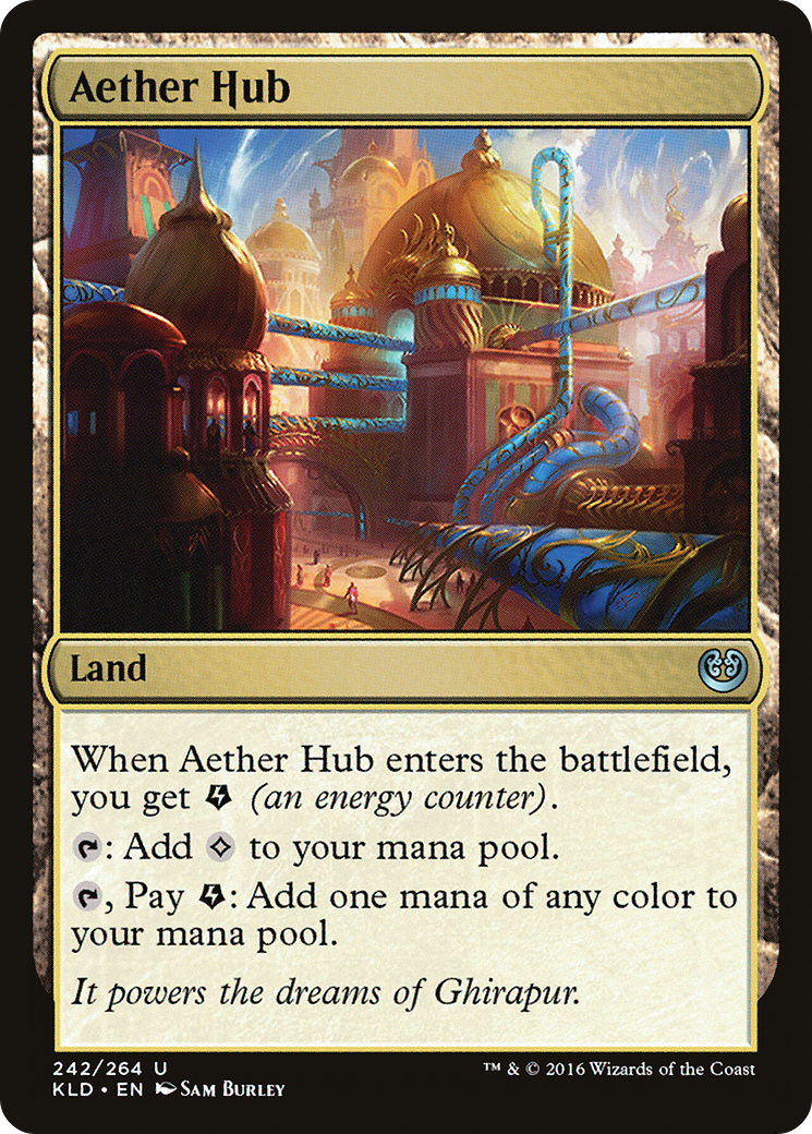Aether Hub (Ripple Foil) [Modern Horizons 3 Commander] | I Want That Stuff Brandon