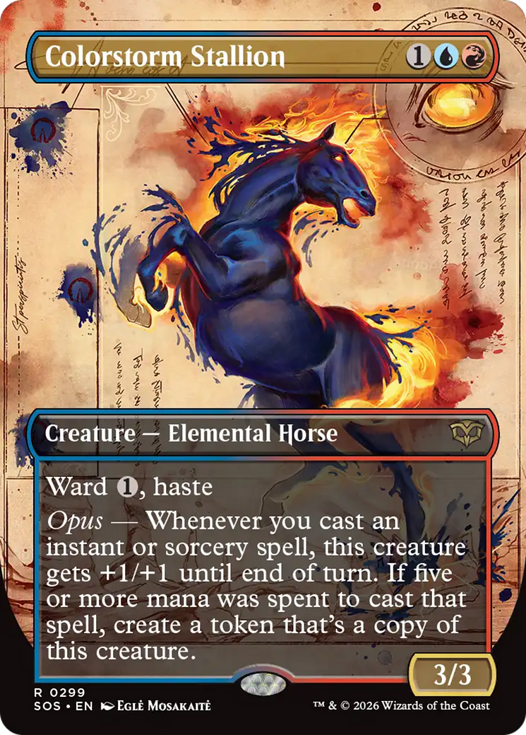 Colorstorm Stallion (Borderless) [Secrets of Strixhaven] | I Want That Stuff Brandon