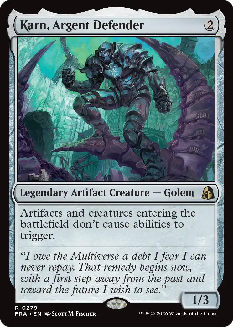 Karn, Argent Defender [Reality Fracture] | I Want That Stuff Brandon